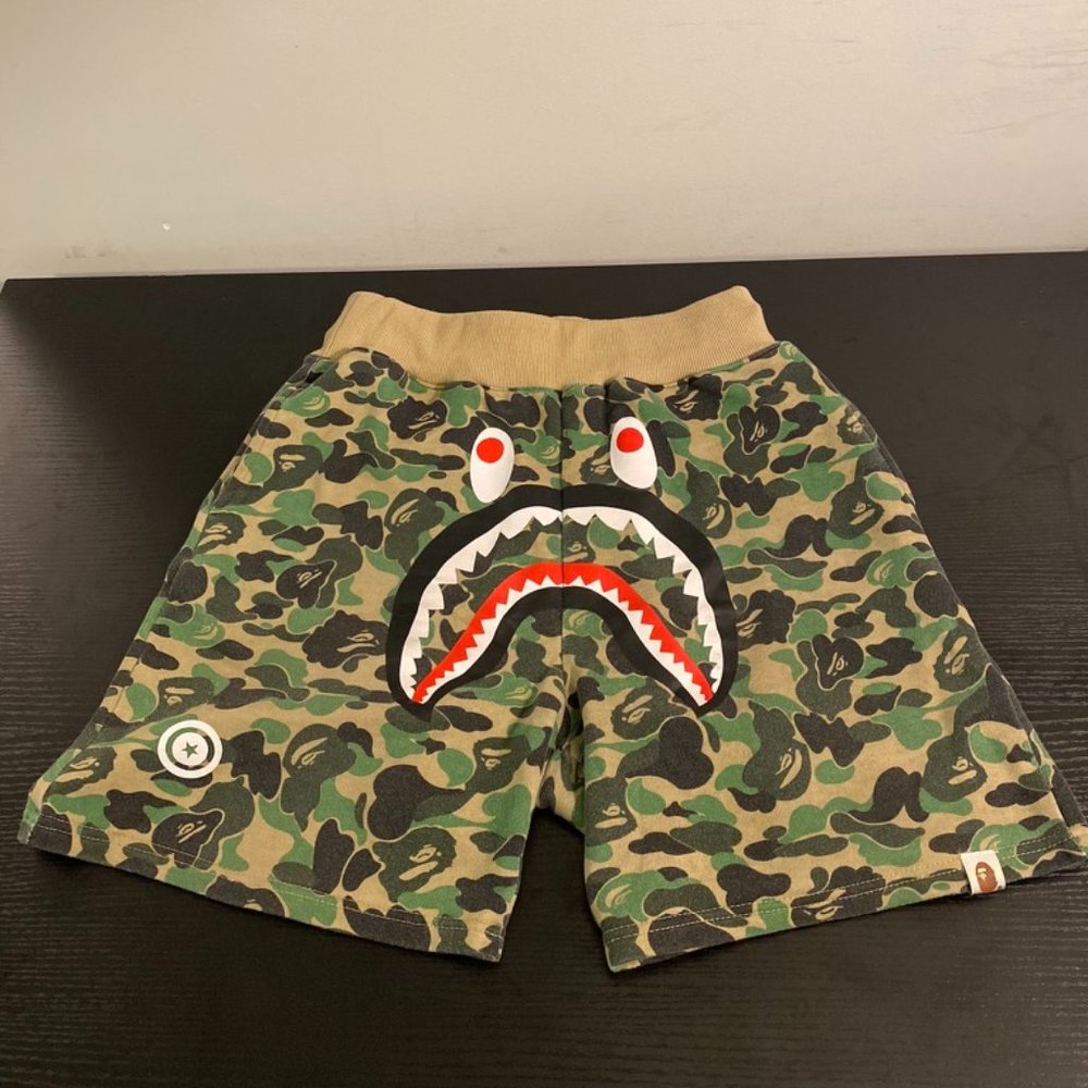 Bape Camo Shark Shorts - Medium/32 Waist